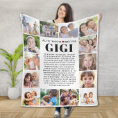 Wir Liebe Sie Gigi Multi Foto Collage Keepake Fleecedecke