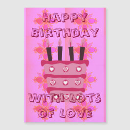 Wir Liebe Sie glücklich Geburtstag Magnetkarte