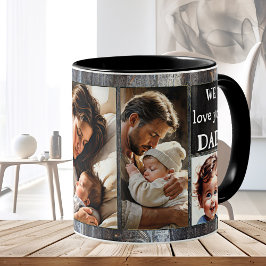 Wir Liebe Sie glücklichen Vater Foto Kaffeetasse