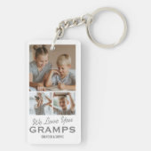 Wir Liebe Sie Gramps Foto Schlüsselanhänger (Rückseite)