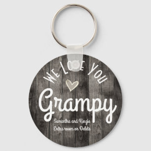 Wir Liebe Sie Grampy Individuelle Name Schlüsselanhänger