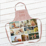 WIR LIEBE SIE GRANDMA Familie Foto Collage Pink Schürze<br><div class="desc">Wir Liebe dir Oma! Perfektes Geschenk für Muttertag,  Geburtstag oder Feiertage: Eine moderne,  süße Schürze,  die mit zehn Ihrer persönlichen Lieblingslieder sowie einer Nachricht,  den Namen der besten Großmutter aller Zeiten,  zugeschnitten ist. Das ist die staubige,  rosa und weiß gestreifte Version.</div>
