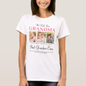Wir Liebe Sie GRANDMA von Grandkids Foto Collage T-Shirt (Vorderseite)