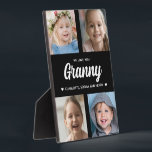 Wir Liebe Sie Granny Familie halten Foto Collage Fotoplatte<br><div class="desc">Erstellen Sie mit Ihren Lieblingsfamilienfotos ein besonderes Geschenk. Diese moderne Foto-Collage enthält 4 wertvolle Bilder ihrer Enkel. Der gesamte Text ist bearbeitbar. Ja,  es ist das perfekte Geschenk für den Muttertag,  aber jede Großmutter würde das auch an ihrem Geburtstag oder als Weihnachtsgeschenk erhalten.</div>