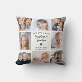 Wir Liebe Sie Großeltern Foto Collage Modern Kissen