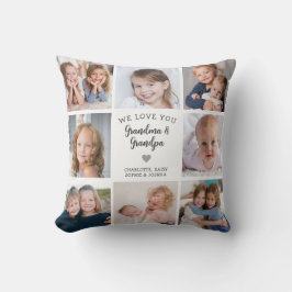 Wir Liebe Sie Großeltern Foto Collage Modern Kissen