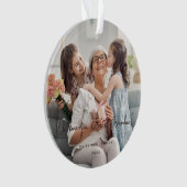 Wir Liebe Sie Großes Oma Foto Moderne Handschrift Ornament (Vorderseite)