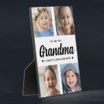 Wir Liebe Sie Großfamilie halten Foto Collage Fotoplatte<br><div class="desc">Erstellen Sie mit Ihren Lieblingsfamilienfotos ein besonderes Geschenk. Diese moderne Foto-Collage enthält 4 wertvolle Bilder ihrer Enkel. Der gesamte Text ist bearbeitbar. Ja,  es ist das perfekte Geschenk für den Muttertag,  aber jede Großmutter würde das auch an ihrem Geburtstag oder als Weihnachtsgeschenk erhalten.</div>