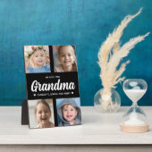 Wir Liebe Sie Großfamilie halten Foto Collage Fotoplatte (Seite)