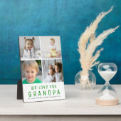 Wir Liebe Sie Großvater| FotoCollage| Halten Sie s Fotoplatte (Seite)