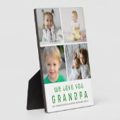 Wir Liebe Sie Großvater| FotoCollage| Halten Sie s Fotoplatte (Seite)