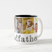 Wir Liebe Sie Großvater Großkinder Fotos Zweifarbige Tasse (VorderseiteRechts)