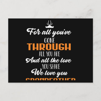 Wir Liebe Sie Großvater Postkarte