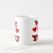 Wir Liebe Sie Kaffeetasse (Mittel)
