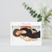 Wir Liebe Sie/Karte Postkarte (Stehend Vorderseite)