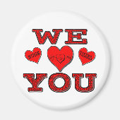 Wir Liebe Sie Magnet (Vorne)