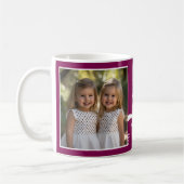 Wir Liebe Sie Mama 2 Foto Custom Berry Modern P208 Kaffeetasse (Links)