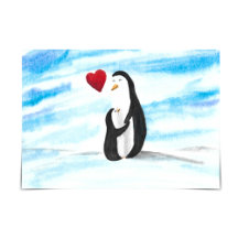 "Wir Liebe Sie" Mama & Baby Pinguin Adoption Day C