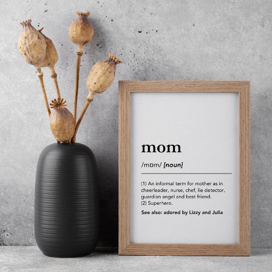 Wir Liebe Sie Mama Definition Poster Mütter Tagesg