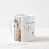 Wir Liebe Sie Mama Elegantes Foto Tasse (Vorderseite Links)