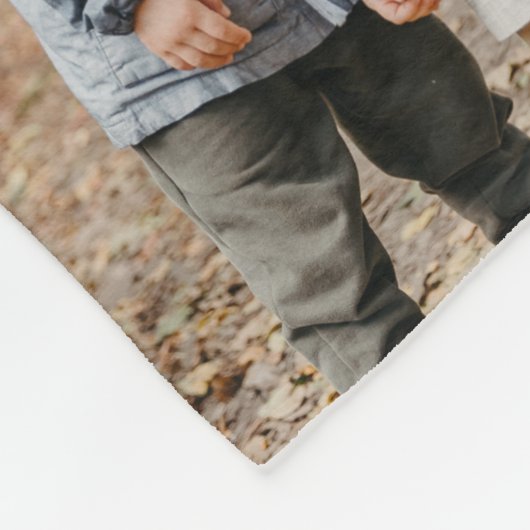Wir Liebe Sie Mama Familie Moderne FotoCollage Fleecedecke (Ecke)