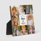 Wir Liebe Sie Mama Familie Moderne FotoCollage Fotoplatte (Vorderseite)