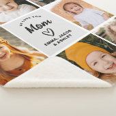 Wir Liebe Sie Mama Familie Moderne FotoCollage Sherpadecke (3/4)