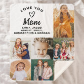 Wir Liebe Sie Mama Familie Moderne FotoCollage Sherpadecke