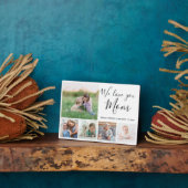 Wir Liebe Sie Mama Familienfoto Collage Fotoplatte (Seite)