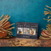 Wir Liebe Sie Mama Familienfoto Collage Rustikales Fotoplatte (Seite)