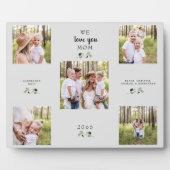 Wir Liebe Sie Mama Folien 5 FotoCollage Fotoplatte (Vorderseite)