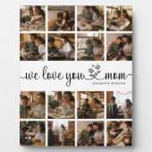 Wir Liebe Sie Mama Foto Plaque Fotoplatte (Vorderseite)