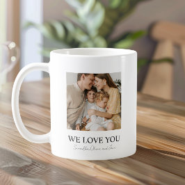Wir Liebe Sie Mama Foto Tasse - Personalisierte Fa