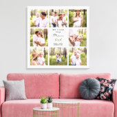 Wir Liebe Sie Mama FotoCollage Leinwanddruck (Insitu (Wohnzimmer))