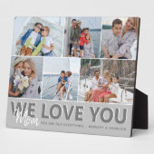 "Wir Liebe Sie" Mama FotoCollage | PERSONALISIERT Fotoplatte (Seite)