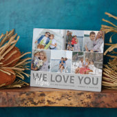 "Wir Liebe Sie" Mama FotoCollage | PERSONALISIERT Fotoplatte (Seite)