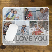 "Wir Liebe Sie" Mama FotoCollage | PERSONALISIERT Mousepad