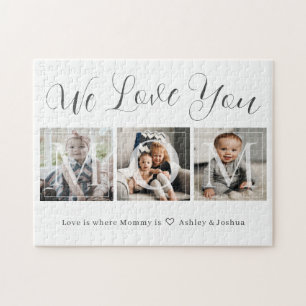 Wir Liebe Sie Mama FotoCollage Puzzle