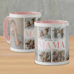 Wir Liebe Sie Mama FotoCollage Tasse<br><div class="desc">Eine Kaffeemaschine für Mütter mit einer 6-Foto-Collage-Vorlage für die Kinder,  die Wörter "Wir Liebe du Mama" in einem niedlichen rosa Farbverlauf Schriftart,  und die Kindernamen.</div>