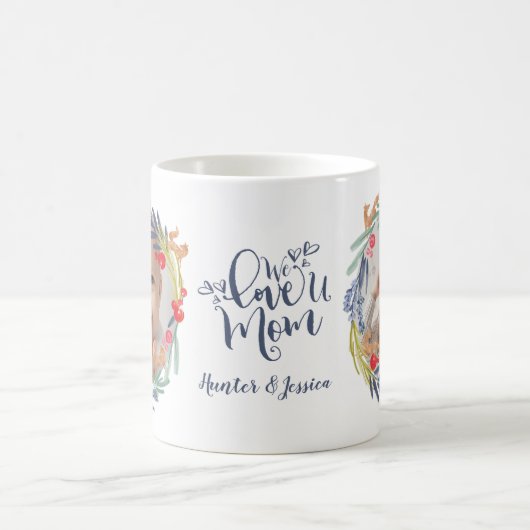 Wir Liebe Sie Mama | Fotos für Wasserfarben Kaffeetasse (Mittel)