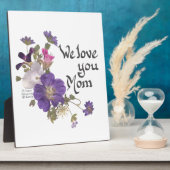 Wir Liebe Sie Mama Geschenke Fotoplatte (Seite)