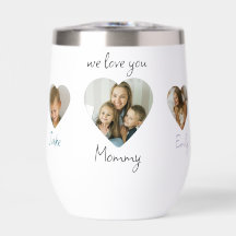 Wir Liebe Sie Mama Herz Fotos Wasser Flasche