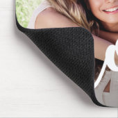 Wir Liebe Sie Mama | Ihr Foto mit weißer Typografi Mousepad (Ecke)