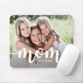 Wir Liebe Sie Mama | Ihr Foto mit weißer Typografi Mousepad (Mit Mouse)
