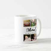 Wir Liebe Sie Mama Kinder Namen Foto Collage Kaffeetasse (VorderseiteRechts)
