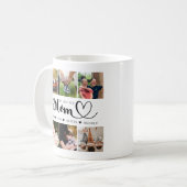 Wir Liebe Sie Mama Kinder Namen Foto Collage Kaffeetasse (Vorderseite Links)
