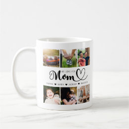 Wir Liebe Sie Mama Kinder Namen Foto Collage Kaffeetasse