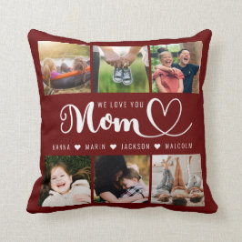 Wir Liebe Sie Mama Kinder Namen Foto Collage Kissen