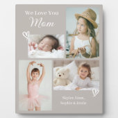 Wir Liebe Sie Mama Kinderfoto Collage Fotoplatte (Vorderseite)