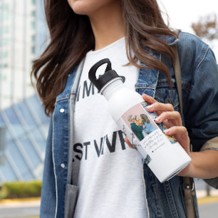 Wir Liebe Sie Mama Moderne 6 FotoCollage Edelstahlflasche